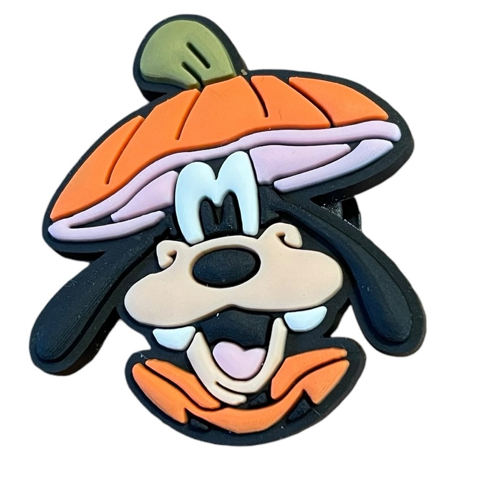 Pumpkin Head Goofy Croc Charm